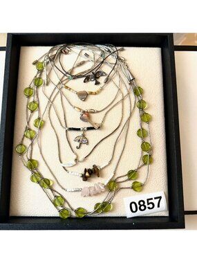 Lot Vintage South Western Tourist Souvenir Heishi Gemstone Necklaces Untested